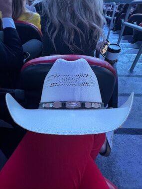DECA ICDC Texas White Western Cowboy Hat with Decorative Band